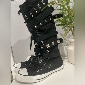 Converse- Studded Knee Highs Womens US size 6